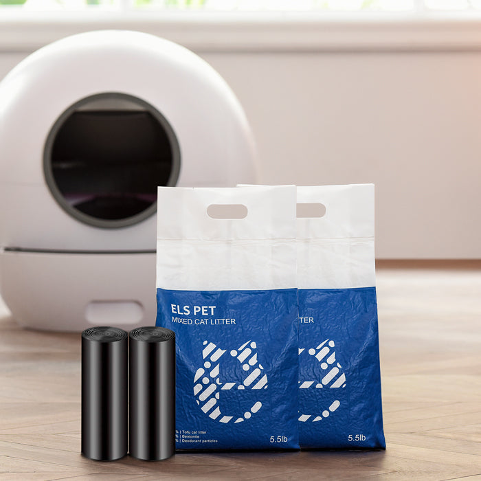 Pet Parent's Choice: Mixed Cat Litter & Trash Bag Bundle