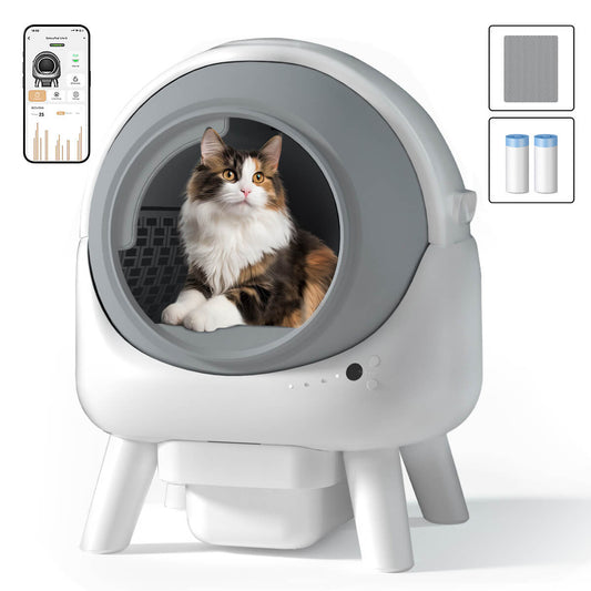 [Valentine's Day Sale] Orbitie with Wide Opening Self Cleaning Litter Box